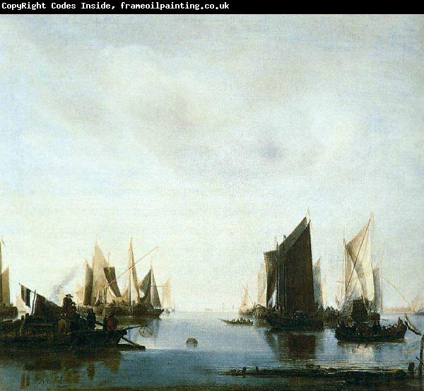 Jan van de Cappelle Seascape with Sailing Boats